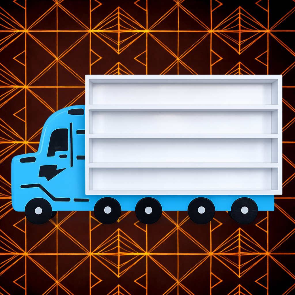 Truck-Shaped Wall Mounted Display Shelf