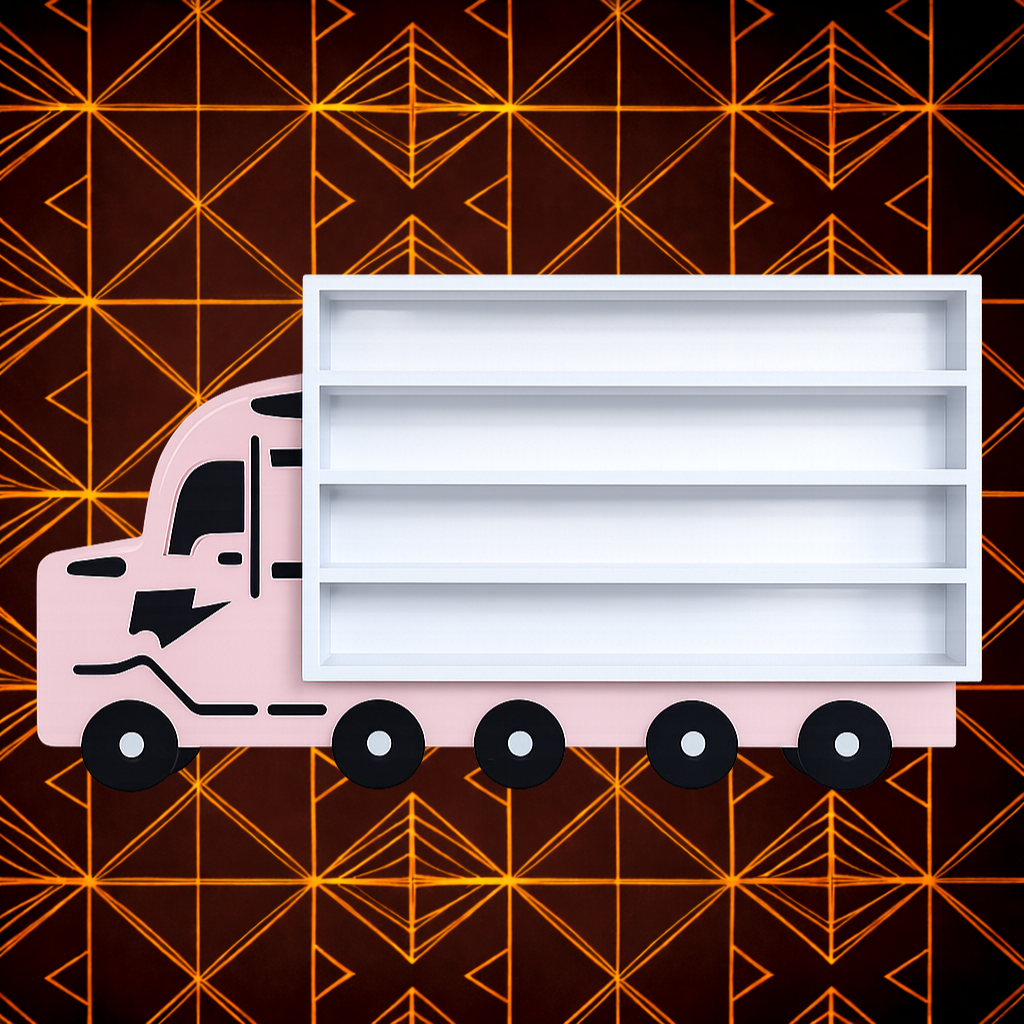 Truck-Shaped Wall Mounted Display Shelf